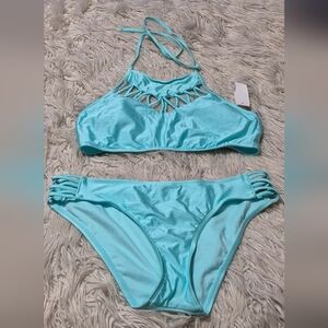 Strappy Light Blue Bikini Set XL